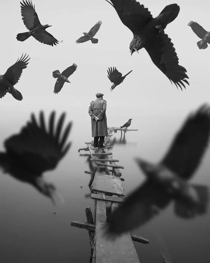 Combino fotos en Photoshop para hacer escenas surrealistas, aquí hay 35 de ellas
