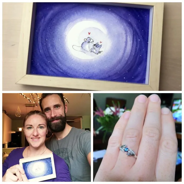 My Painting Helped Him Propose To The Love Of His Life!