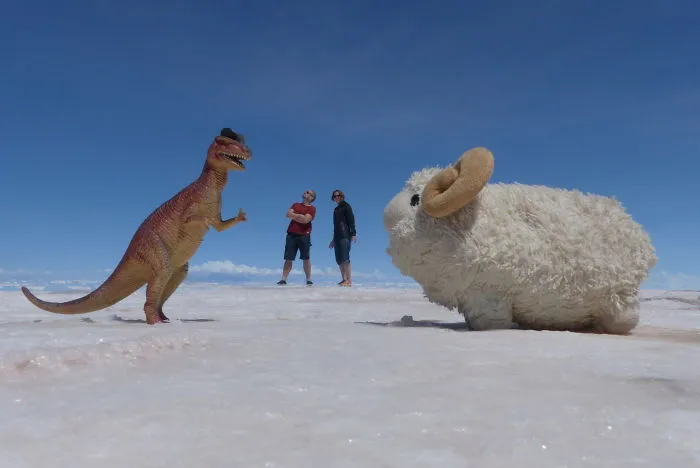 Me, My Friends Giorgio And Federica And A Nice Guy We Met In Salar De Uyuni, Bolivia
