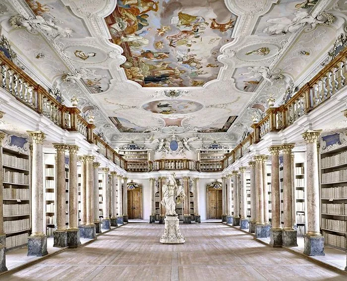 Ottobeuren Abbey Library, Ottobeuren, Germany