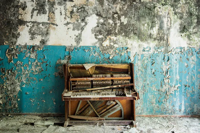 A Lonely Piano Resides In A Former School