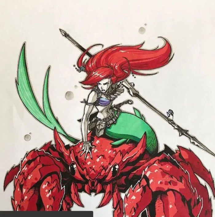 Artist Make Princeses Into Warriors