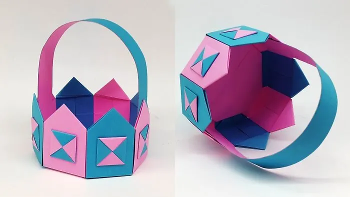 How To Make Paper Basket For Kids And Any Occasion (Christmas, Easter Etc.)