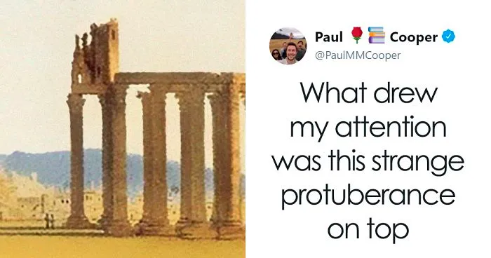 Guy Notices Something Odd On Top Of Zeus' Temple In 1858 Photo, Discovers What They Don't Teach At School