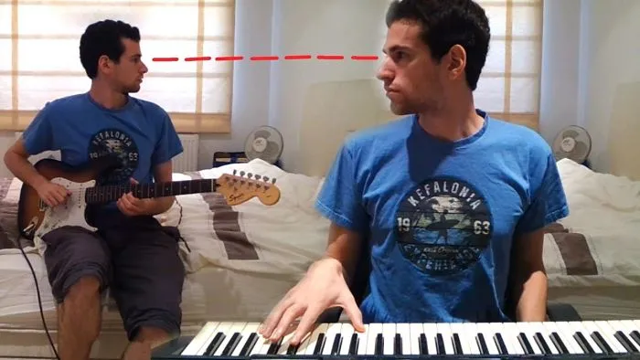 A Guitar And Piano Musical Composition