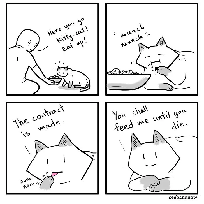 30 Comics About Death, Dogs, Cats And Me