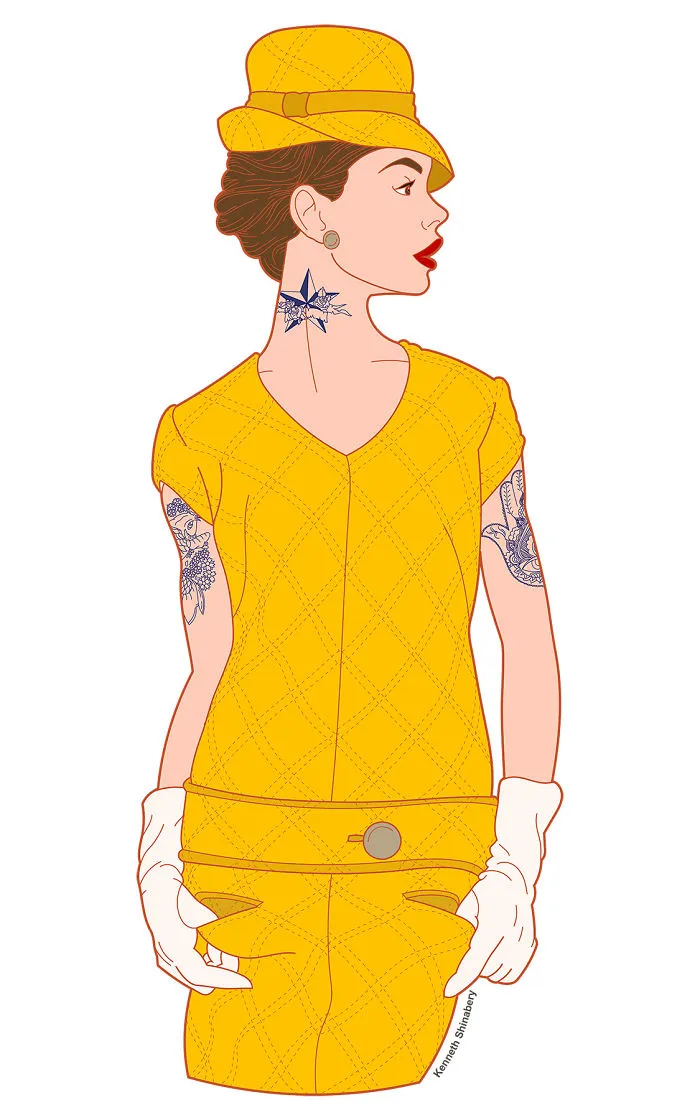 Retro Fashion Meets Modern Tattoos