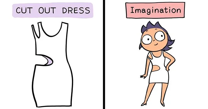The Difference Between Your Expectations When Buying Clothes Vs. The Reality (8 Pics)
