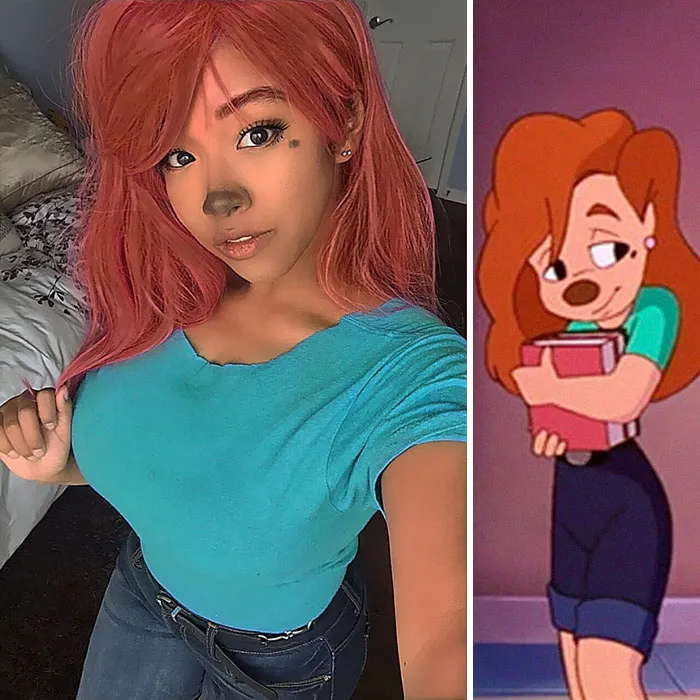 Roxanne de Goofy e hijo