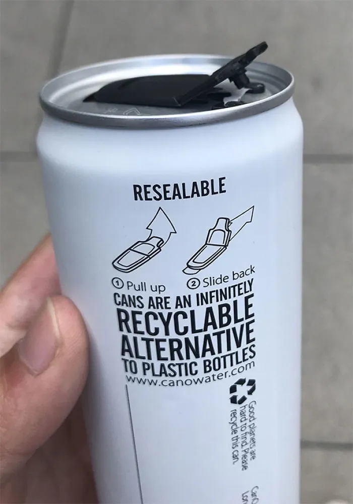 Resealable Cans Of Water