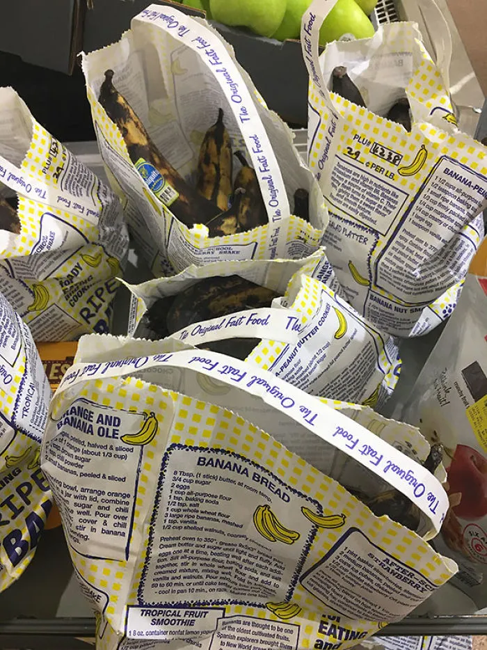 My Grocery Store Started Selling Overripe Bananas For Cheap With A Recipe For Banana Bread On The Bag