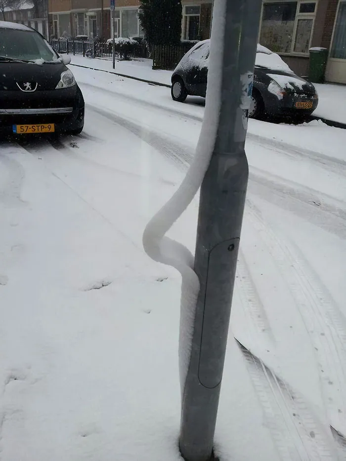 Qué nieve más rara