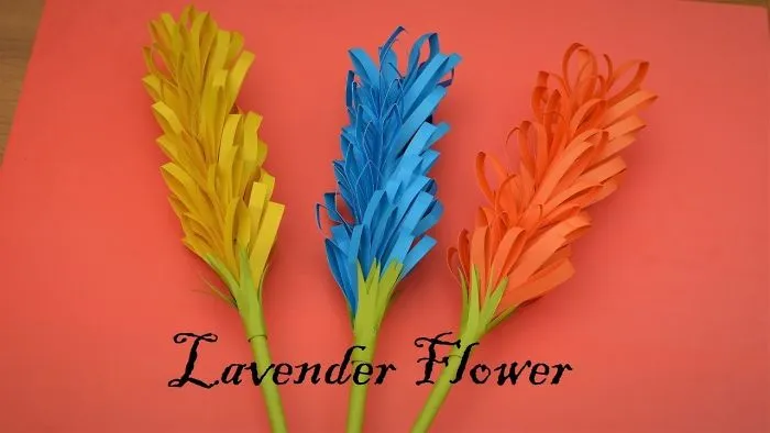 How To Make Lavender Paper Flower Step By Step || Diy Flowers || Simple Paper Flowers