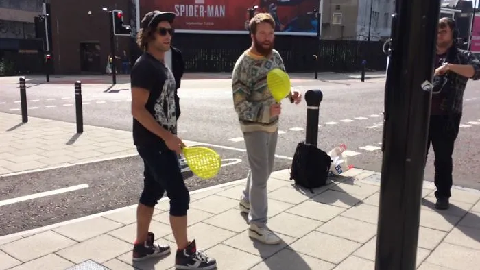 I Invented Swingball Shakespeare And Now I Go Around Town Getting People To Play It.