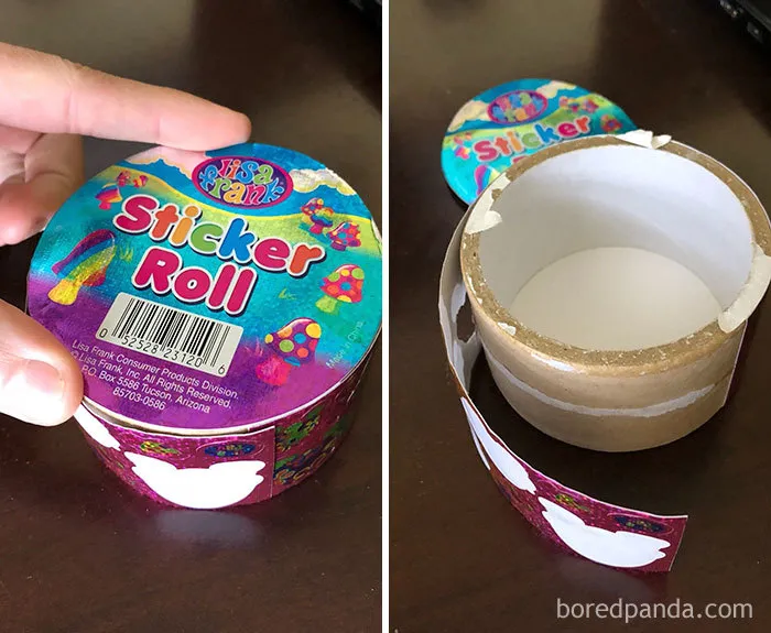 Este rollo de pegatinas en realidad es una hoja de 20