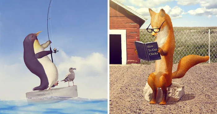 Crazy Real-Life Situations In An Imaginary World Of Animals