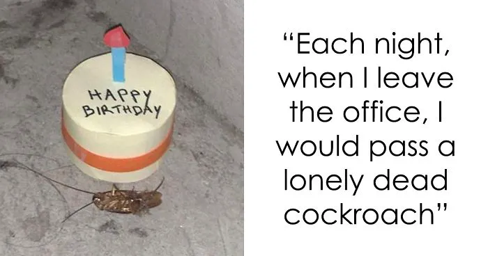 Cockroach Dies On This Office's Stairwell, And The Story Gets Funnier With Every Pic