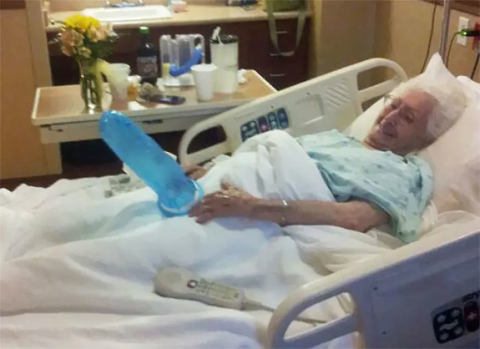 Three Broken Ribs Yet Grandma Still Knows How To Keep Her Spirits Up During Hard Times
