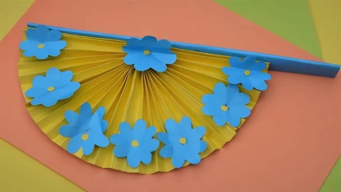 How To Make A Paper Hand Fan || Diy || Origami Hand Fan || Fan