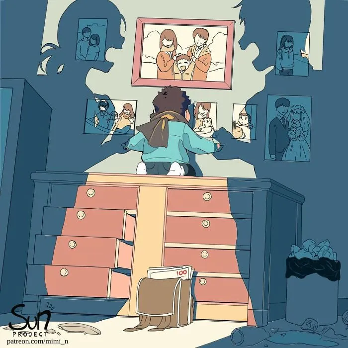 Estas oscuras ilustraciones muestran lo que está mal con la sociedad