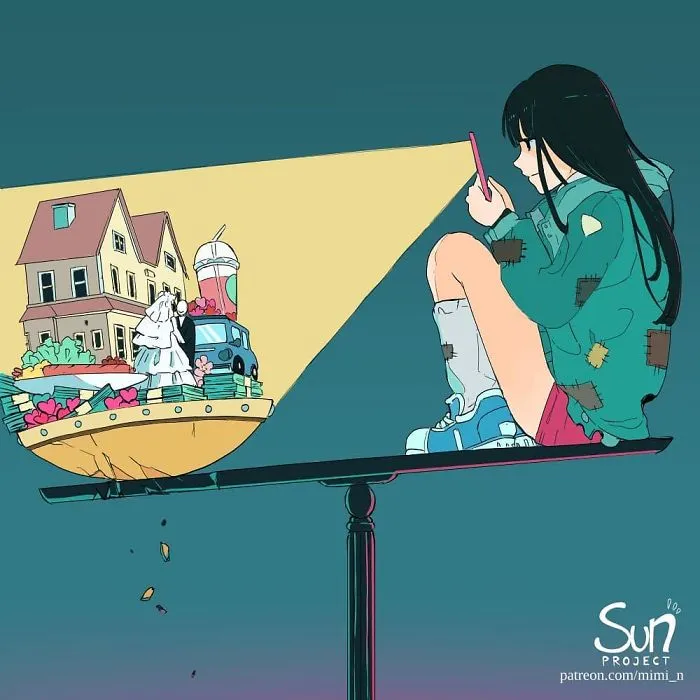 Estas oscuras ilustraciones muestran lo que está mal con la sociedad
