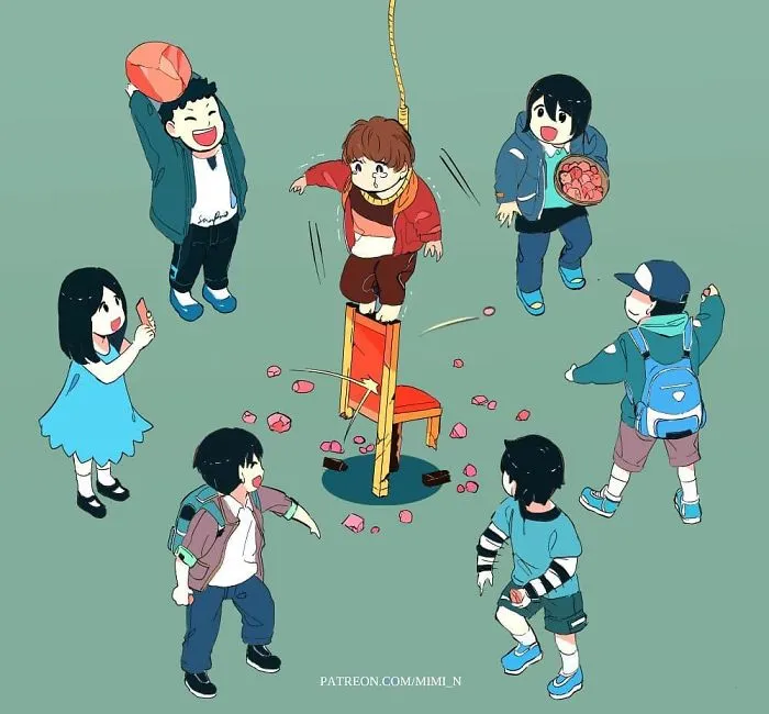 Estas oscuras ilustraciones muestran lo que está mal con la sociedad
