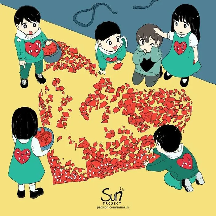 Estas oscuras ilustraciones muestran lo que está mal con la sociedad