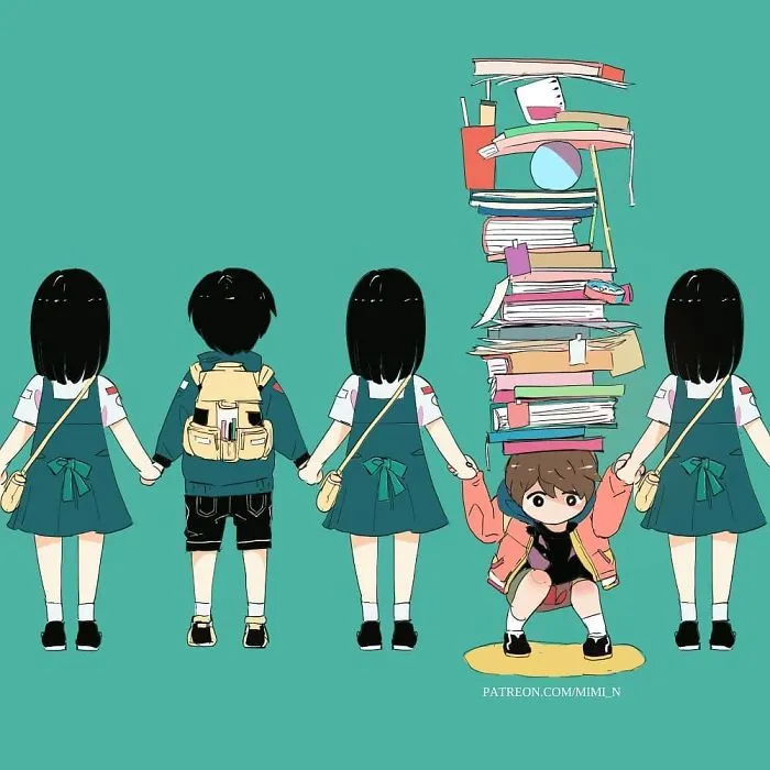 Estas oscuras ilustraciones muestran lo que está mal con la sociedad
