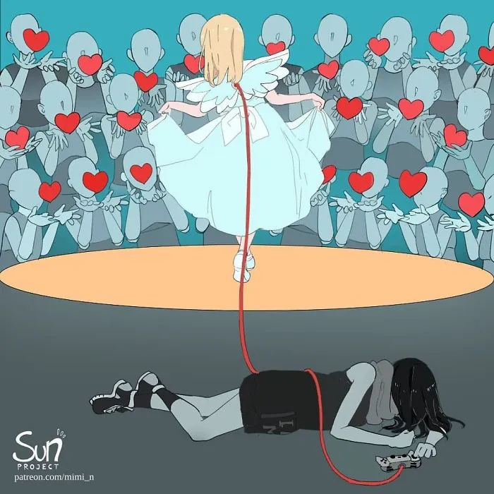 Estas oscuras ilustraciones muestran lo que está mal con la sociedad
