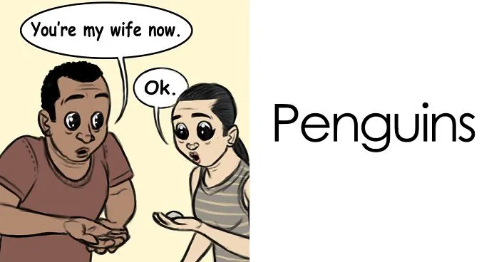 Artist Shows What Would Happen If Humans Flirted Like Animals, And It's Hilarious