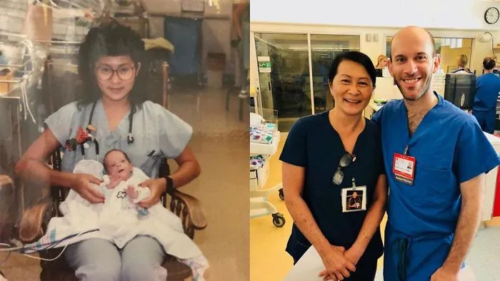 Nurse Save A Baby Born Too Early  28 Years Ago, He Came Back As Pediatric Doctor In The Same Hospital, Now They Are Colleagues.