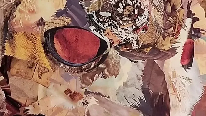 Collage Art Time Lapse - Great Horned Owl