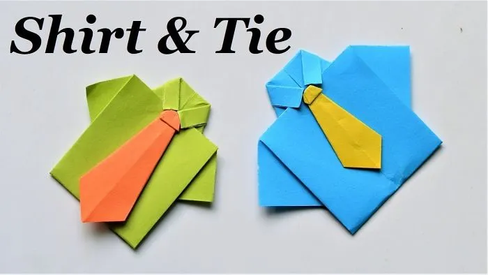 How To Make A Paper Shirt And Tie Card  || How To Make A Shirt Card Out Of Paper || Shirt And Tie