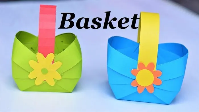 How To Make Basket At Home Step By Step || Origami Baskets || Paper Basket Making At Home