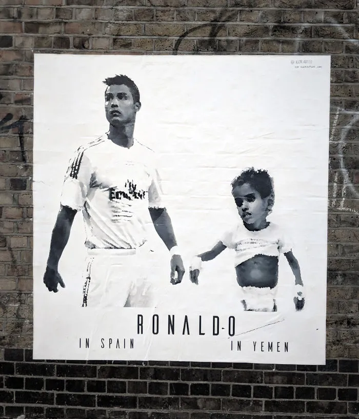 Street Artist Try To Show How Much We Lose Because We Close Our Eyes, On Others Tragedy
