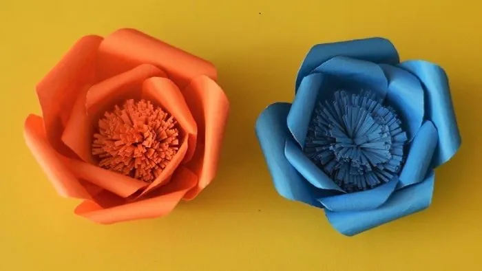 How To Make Paper Flowers Step By Step || Paper Flowers || Origami Flowers