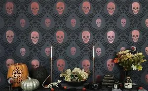 Create A Ghoulishly Great Halloween Accent Wall With Stencils