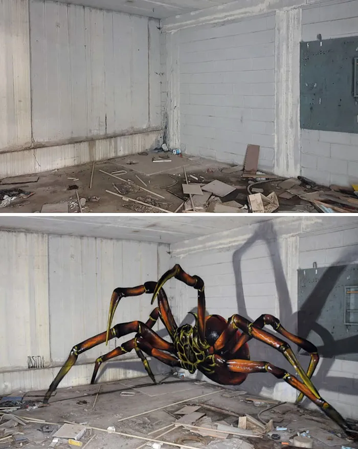 Portuguese Street Artist Paints 3D Creature Graffiti And It's Not For The Faint Of Heart (39 Pics)