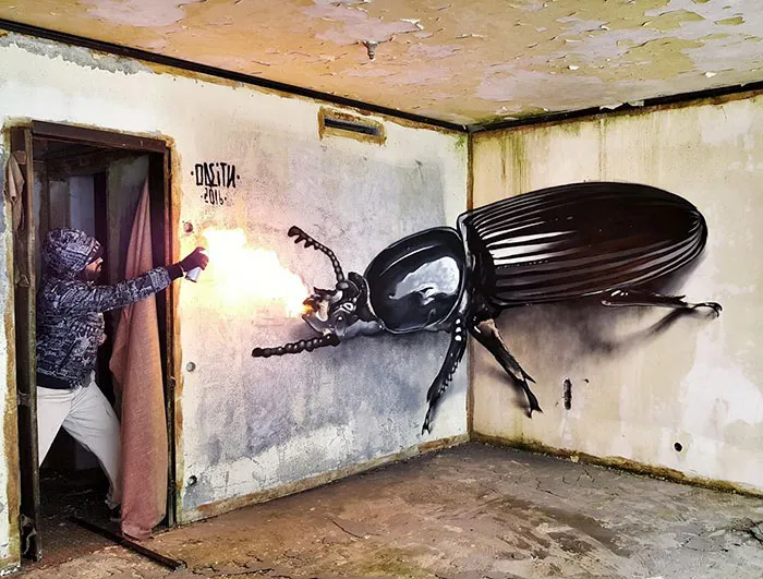 Portuguese Street Artist Paints 3D Creature Graffiti And It's Not For The Faint Of Heart (39 Pics)