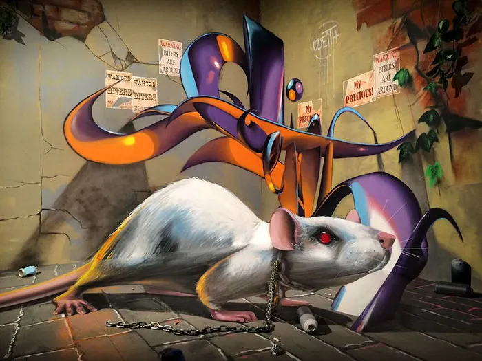 Portuguese Street Artist Paints 3D Creature Graffiti And It's Not For The Faint Of Heart (39 Pics)
