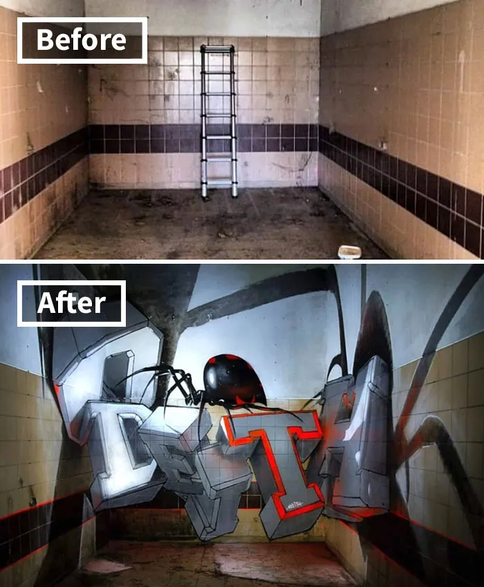 Portuguese Street Artist Paints 3D Creature Graffiti And It's Not For The Faint Of Heart (39 Pics)