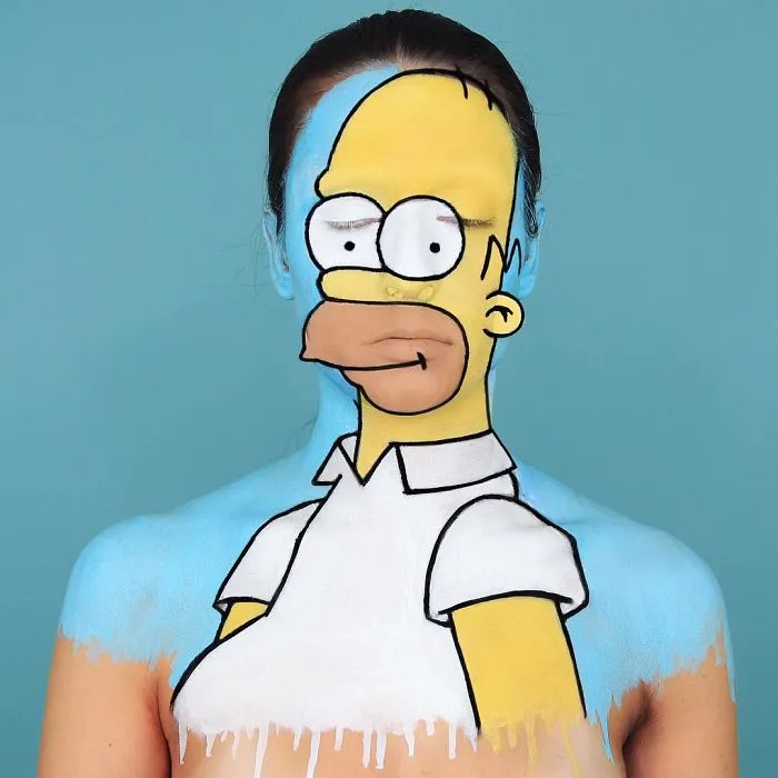 This Makeup Artist Can Transform Herself Into Any Cartoon Character, Proving That Your Body Can Be Your Best Work Of Art