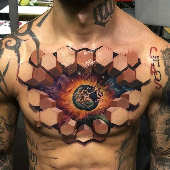 Artist Creates Amazing 3D Tattoos That Will Make You Look Twice