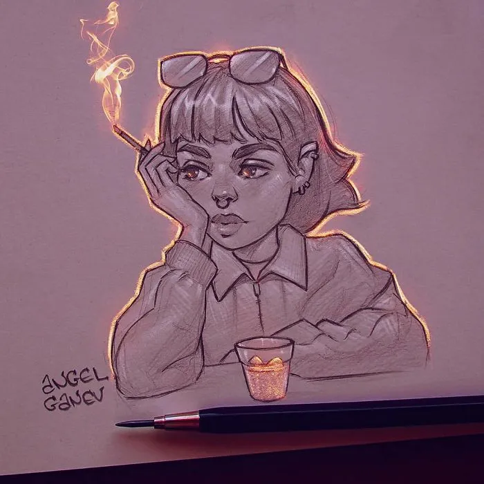 Bulgarian Artist Makes Incredible Illustrations That Glow From Within
