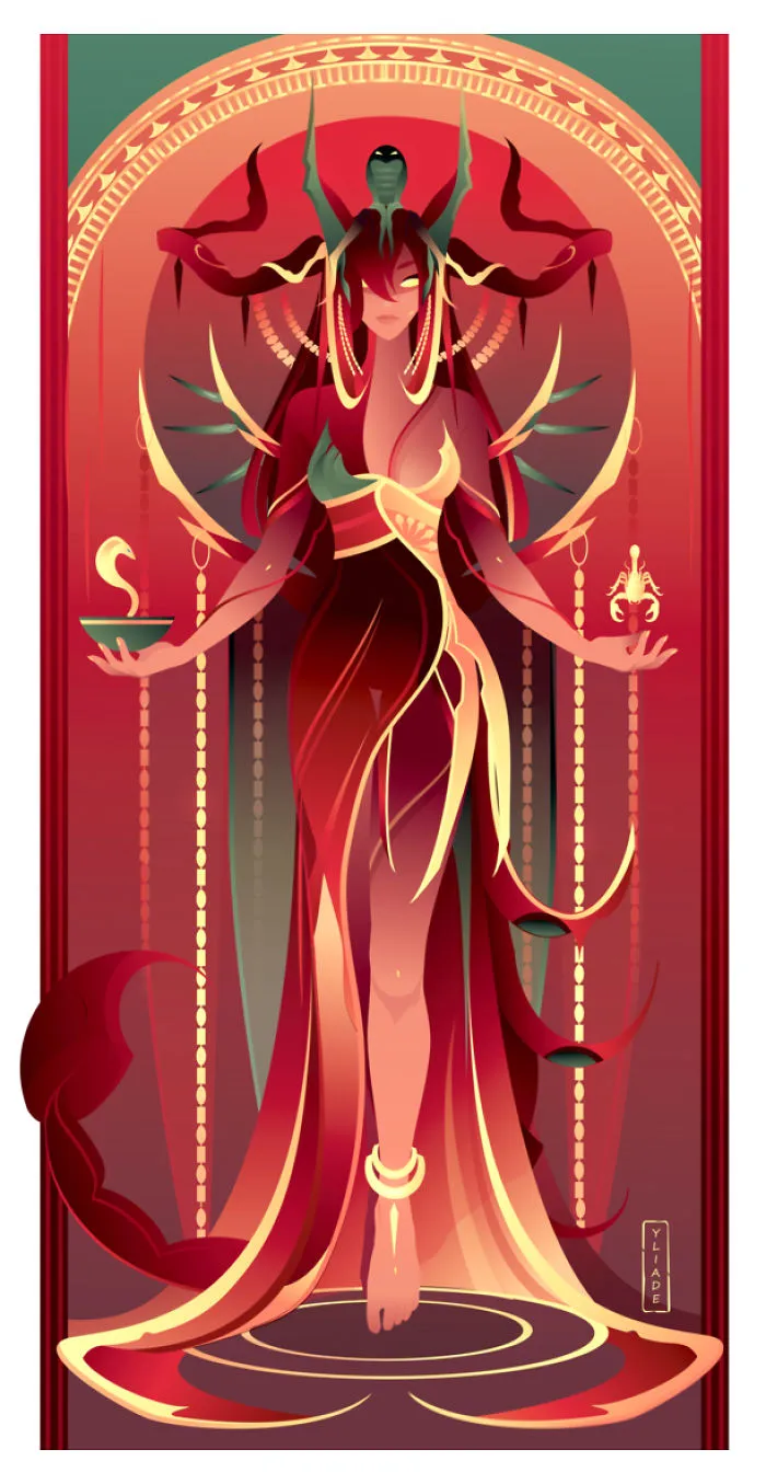 Serqet - Goddess Of Scorpions, Healing Venomous Stings And Bites