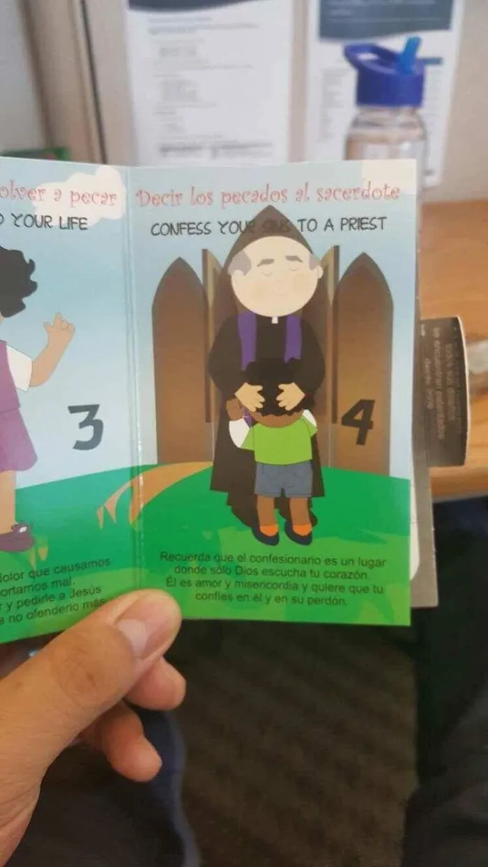 Espero que no sea así como te consuela el sacerdote