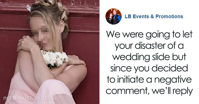 Bride Posts Rude Comment About Event Planning Company So They Reveal All The Details