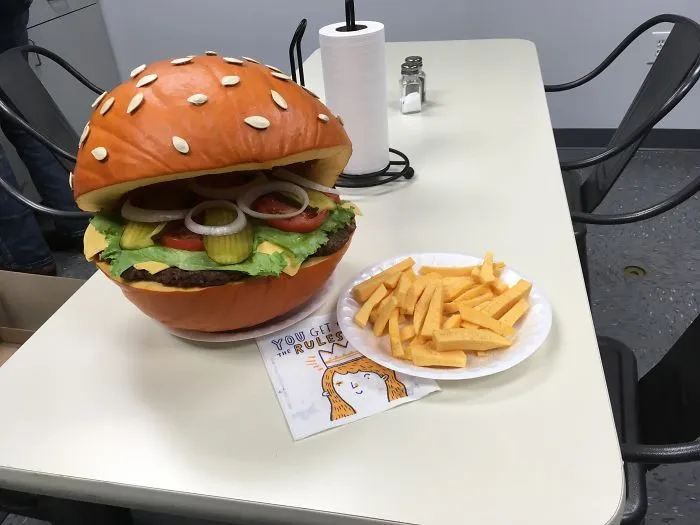 My Aunt Had A Pumpkin Contest At Work. Safe To Say She Won