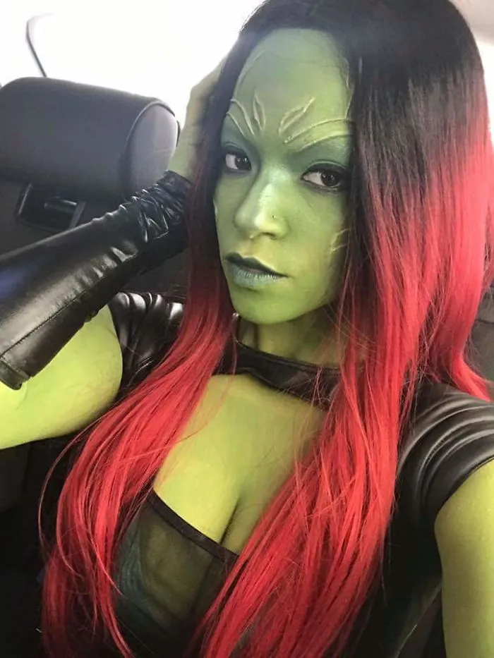 Mi amiga disfrazada de Gamora