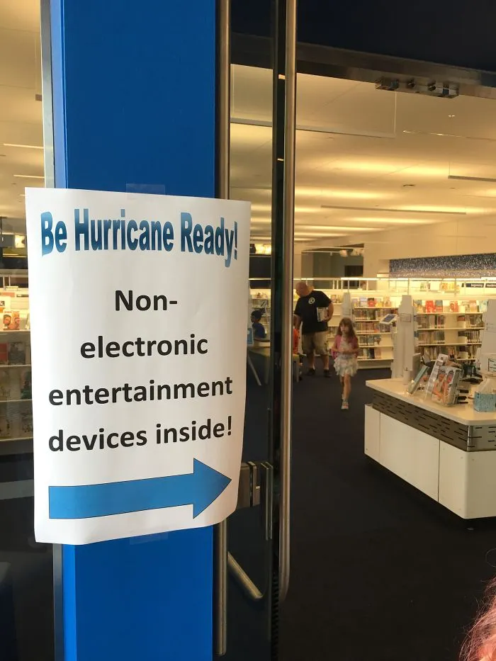 Our Library's Hurricane Prep